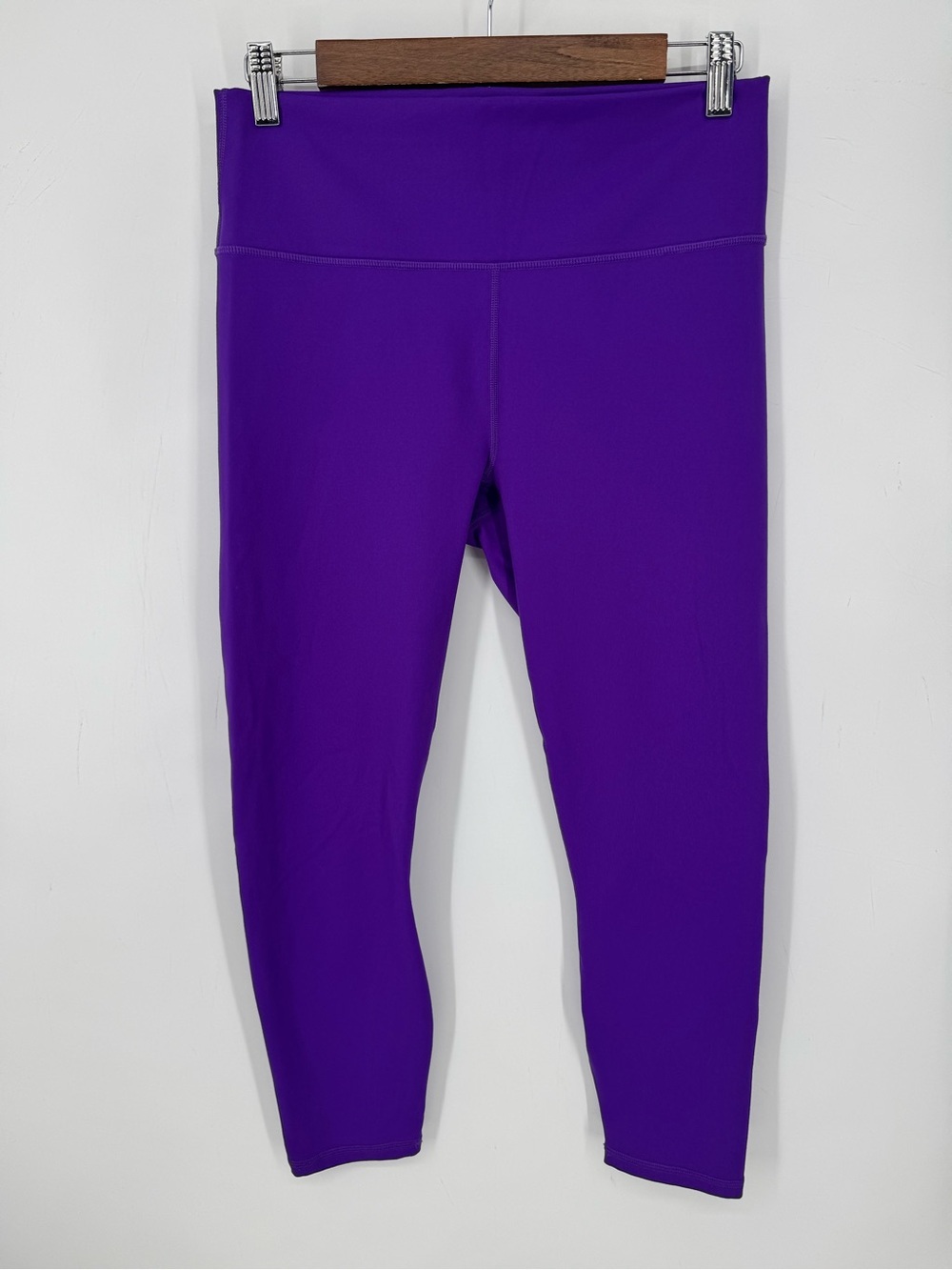 Fabletics Powerhold Purple High Rise Athletic Leggings Workout Yoga Size Large
